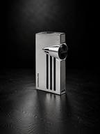 Orion Twin Pinpoint Lighter with Punch - Chrome & Black