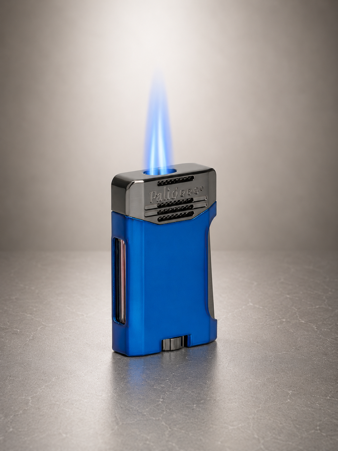 Palió Antares side squeeze lighter, blue