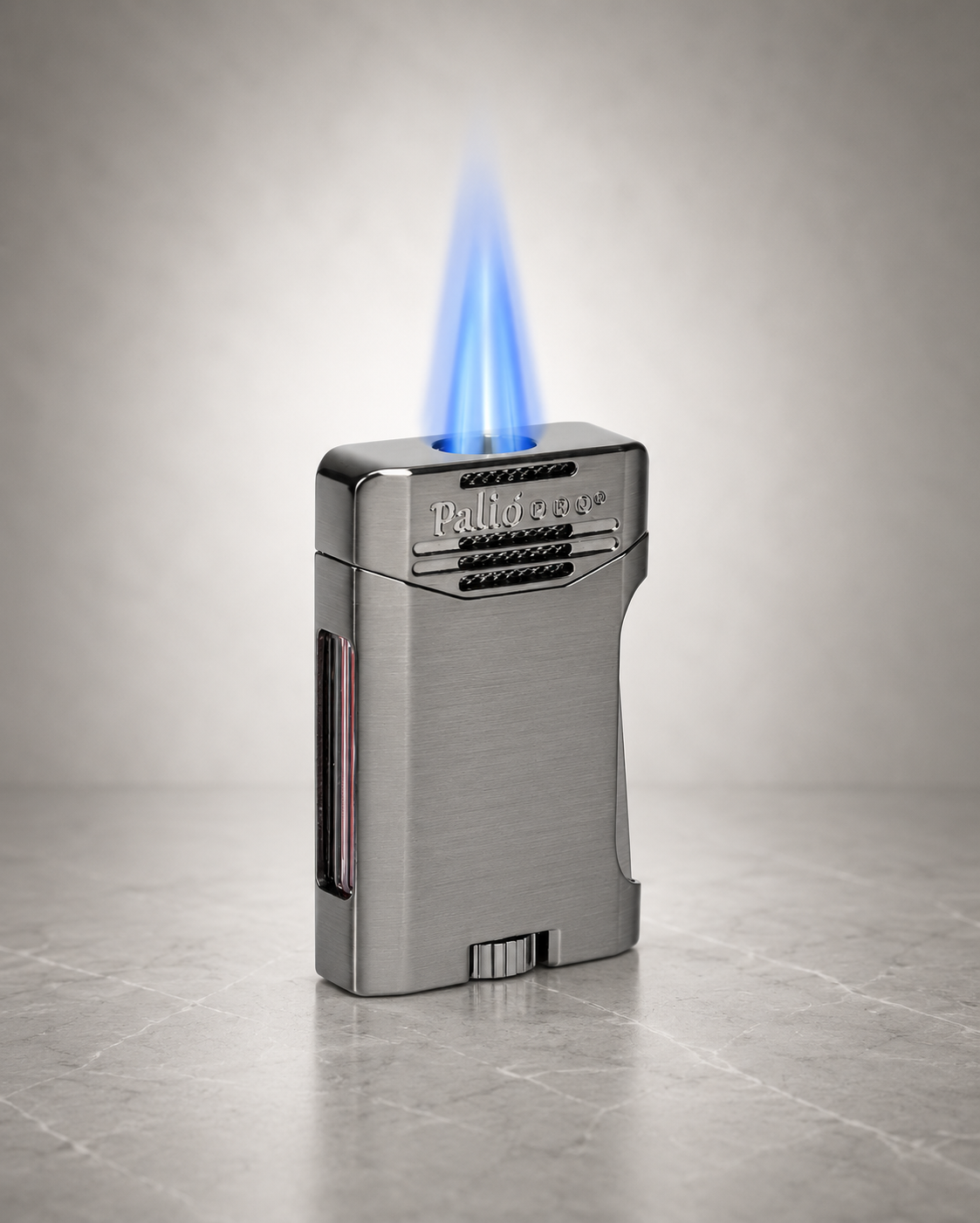 Palió Antares side squeeze lighter, gunmetal