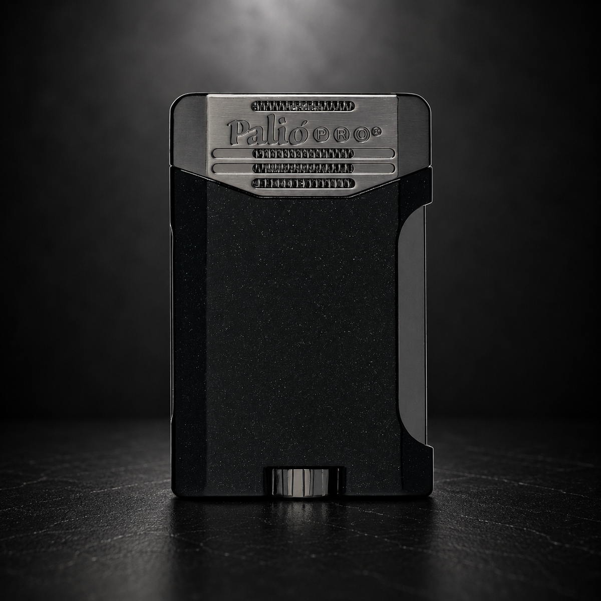 Palió Antares side squeeze lighter, black