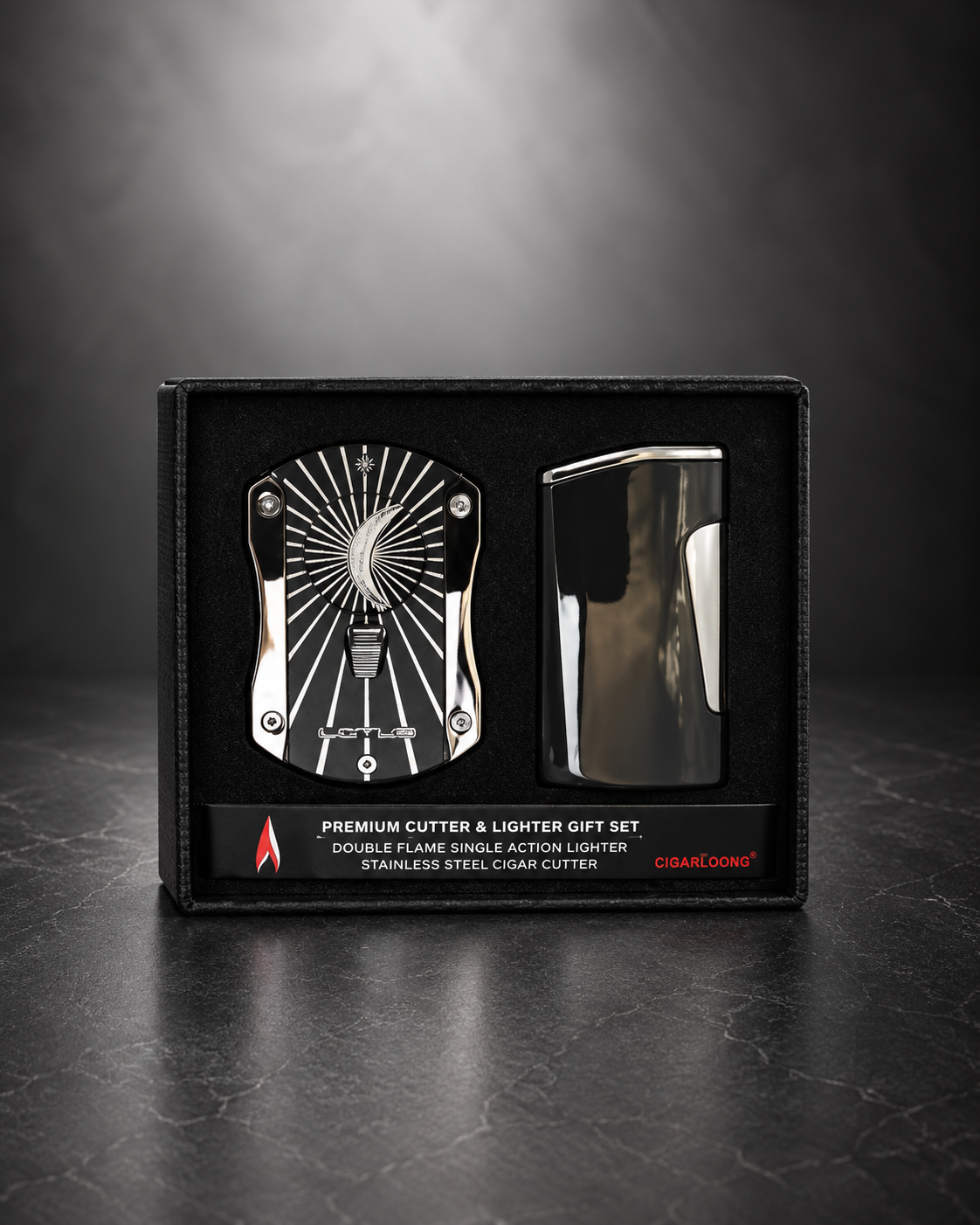 Chroma Lighter & DECEPTION Cutter Gift Set - Black
