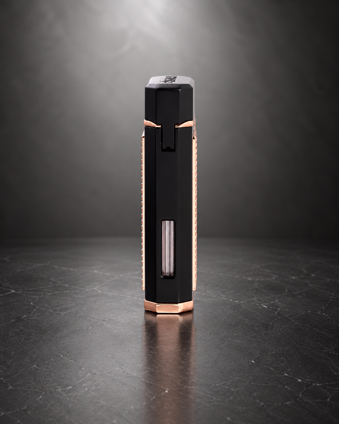 Ardore Double Lighter, Black and Rose