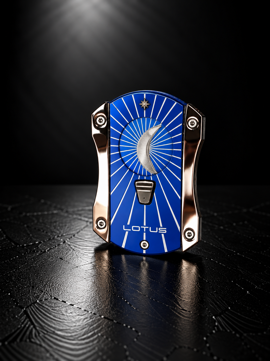 Lotus Chroma lighter and DECEPTION cutter gift set, detail view